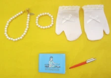 American Girl Maryellen doll ACCESSORIES Beforever Pearls Gloves Autograph Book
