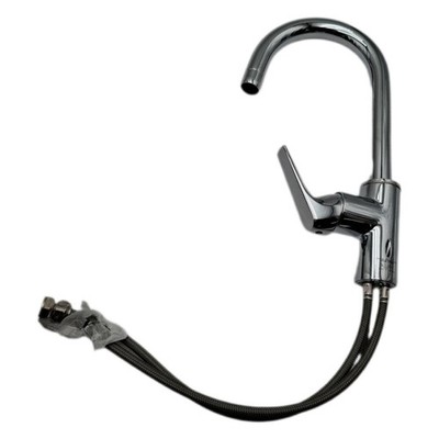 GROHE Start Flow, Waschtischarmatur hoch, wassersparend (Wasserhahn für das Bad,
