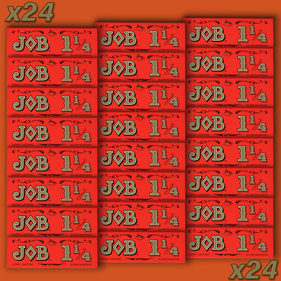#ad #ad x24 JOB Rolling Papers 1 1 4 Orange Red Slow Burning Cigarette Papers 24 Packs $20.85