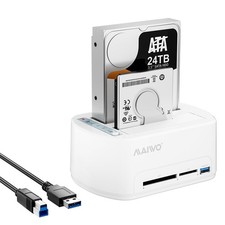 SATA to USB 3.0 Dual-Bay Hard Drive Docking Station with Offline Clone for 2....