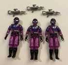 vintage GI G.I. Joe gijoe TECHNO VIPER LOT x3 with guns only FREE SHIP