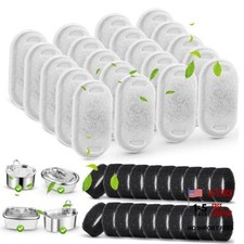 Cat Water Fountain Filters for 67oz/2L and 108/3.2L Stainless Steel Pet
