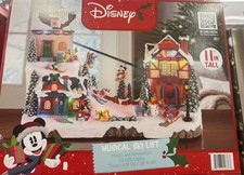 Disney's Mickey Mouse  Friends 11  Musical Ski Lift Christmas Holiday Village