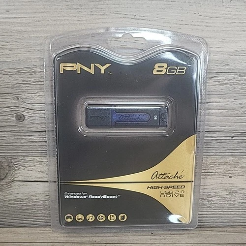PNY Attaché 8GB Flash Drive (USB 2.0 Portable) P-FD8GBATT2-FS High Speed