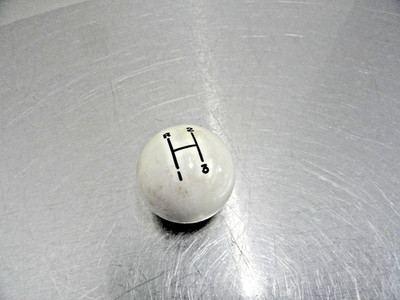 3 Speed Muncie Shift Knob Shifter Ball White Rat Rod 3/8''-16 Coarse Hurst ITM