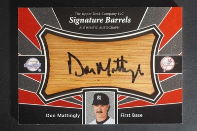2004 Upper Deck Sweet Spot Don Mattingly Signature Barrels Auto DZ2422
