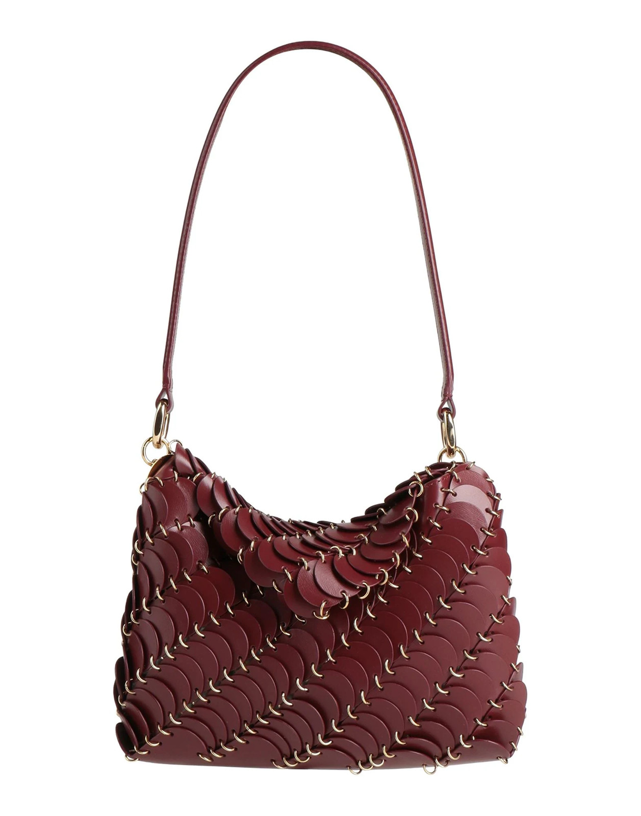 Rabanne - Women - Leather Flap bag - Burgundy