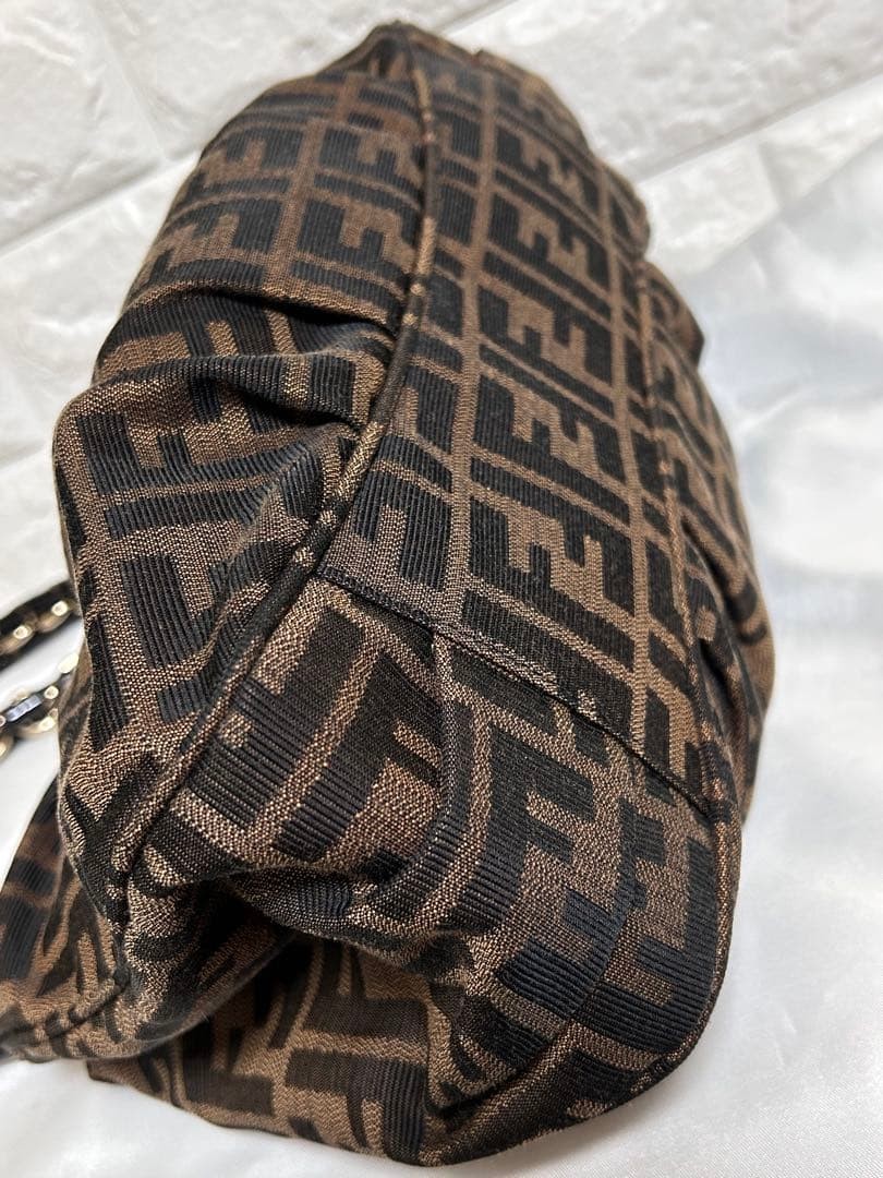 FENDI FF Zucca Pattern 2Way Chain Handbag 32cm x … - image 8