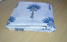Hand Block Palm Tree 100 Cotton 2.5 Yard Fabric NO TARRIF CHARGES 100  ZK 271