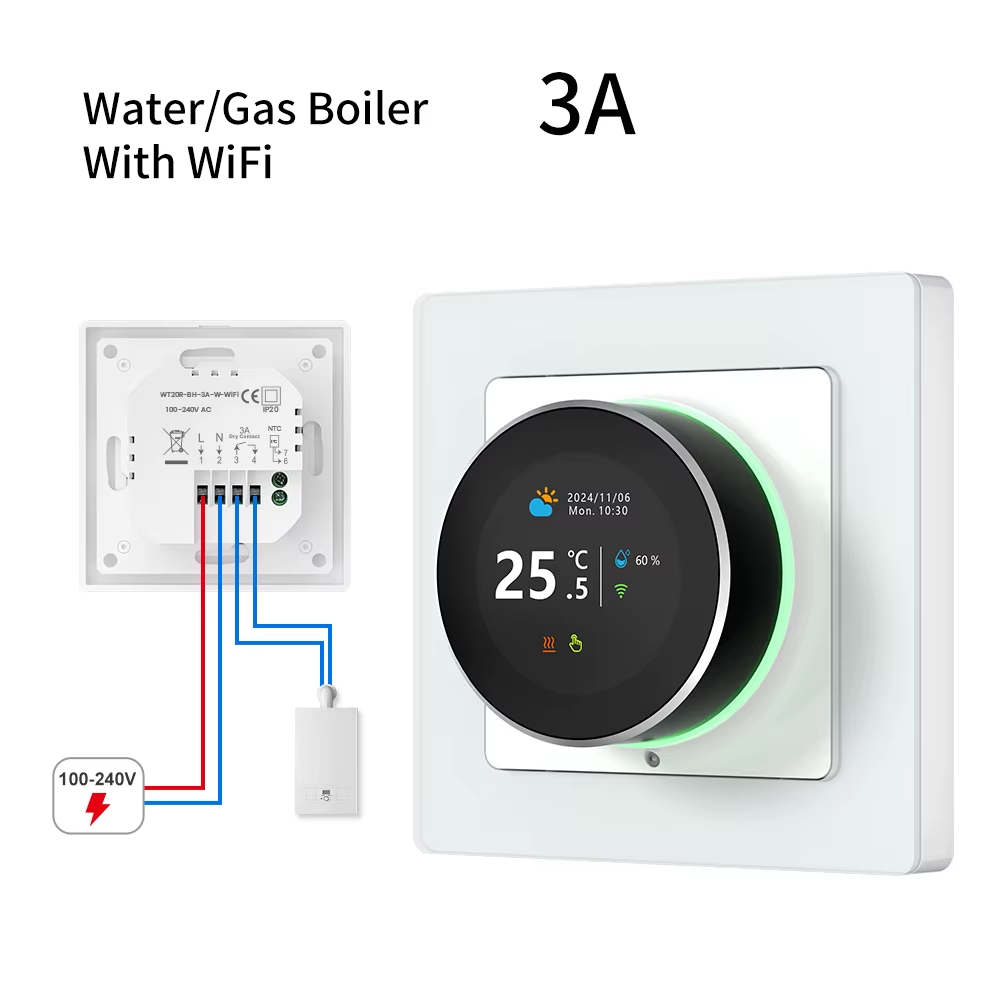 AVATTO Thermostaat voor water, vloerverwarming en gasboiler, Smart wifi