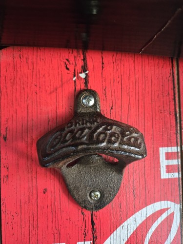 The Cap Catcher Coca-Cola Wall Mounted Bottle Opener With Cap Catcher NEW (READ) - Picture 2 of 10
