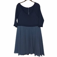 Free People Fairytale Dress Fairycore 3/4 Sleeve Blue Womens Size XS Extra Small