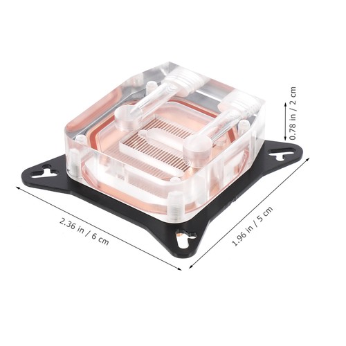 Graphics Card Water Cooling Head Gpu Sag Support Copper Base Waterblock - Afbeelding 5 van 12