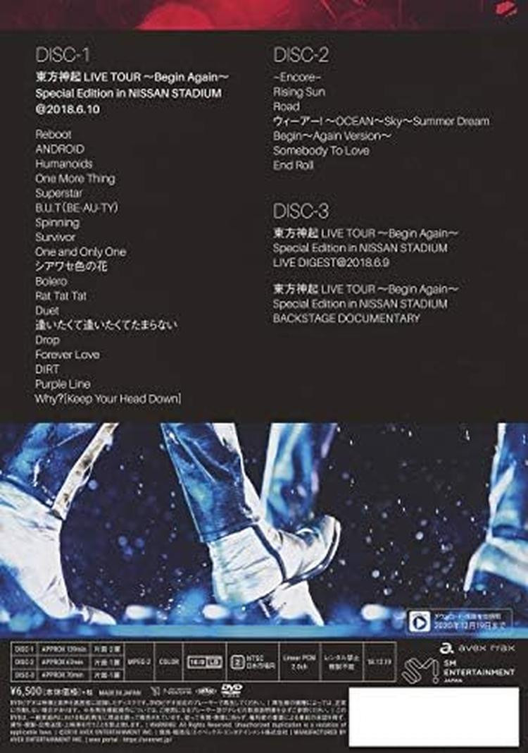 東方神起/LIVE TOUR～Begin Again～Special Edit… Amazon.co.jp: 東方神起 LIVE TOUR ~Begin Again~ Special