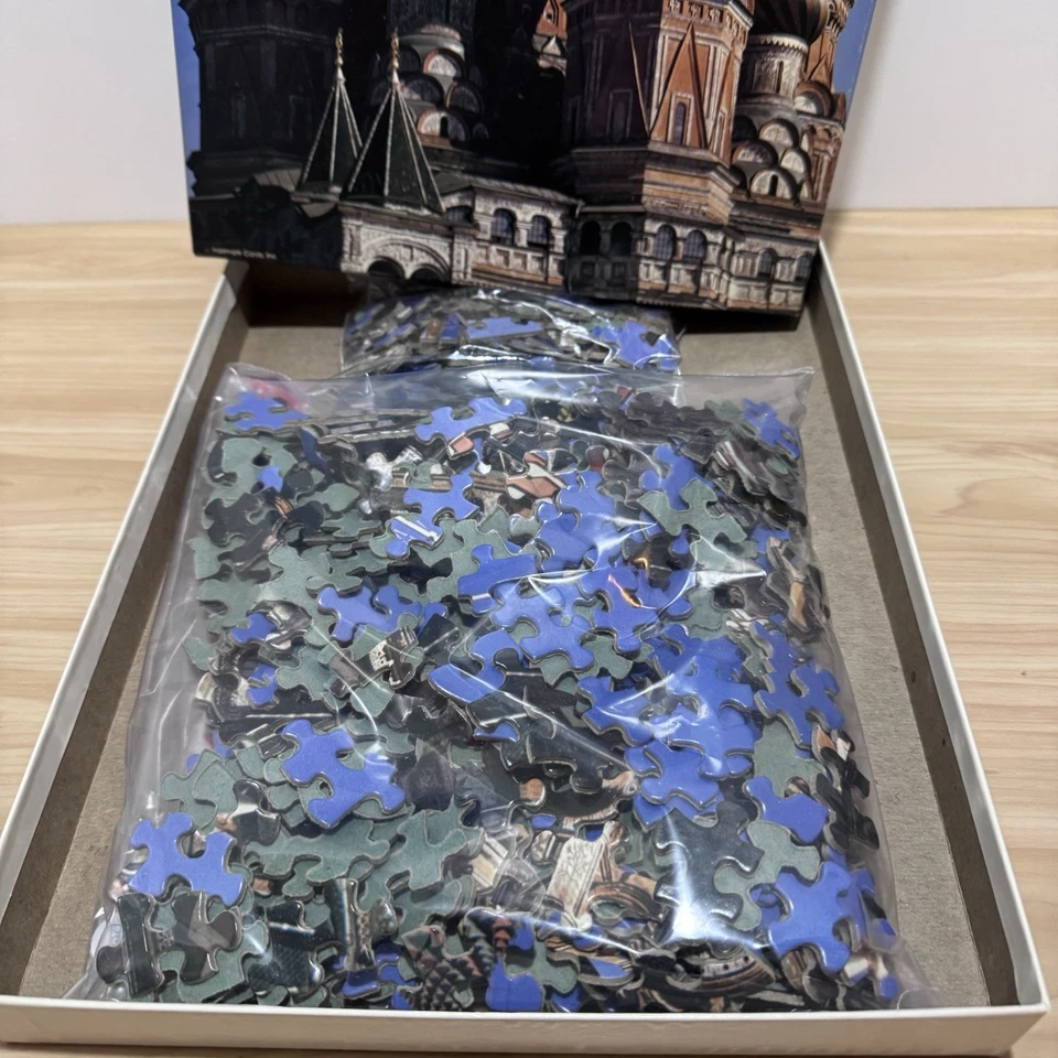 VTG Springbok ST BASIL'S CATHEDRAL Puzzle 500 Pc 18” x 23 1/2” PZL4111 Hallmark - Image 4 of 4