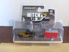Greenlight Hitch & Tow  Series 1  Jeep Wrangler Rubicon and Small Cargo Trailer