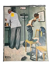 Vintage Norman Rockwell Saturday Evening Post Print “At the Doctor’s” 