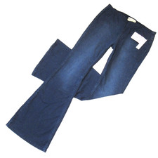 NWT Free People Penny in Denim Blue Pull-on Stretch Flare Jeans 31 x 33
