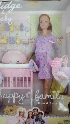 Vintage Mattel Barbie Pregnant Midge & Baby NRFB