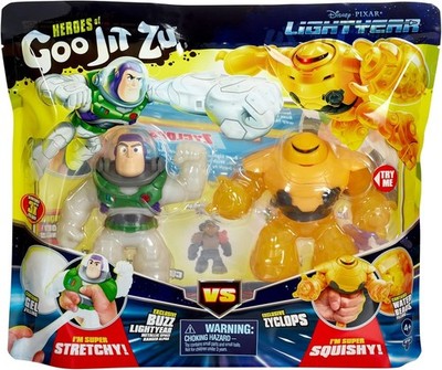 Heroes of Goo Jit Zu Buzz Lightyear vs. Zyclops Super, Squishy & Stretchy - NEU