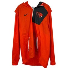 Nike Orange Polyester Windbreaker Jacket  Men  s Size L