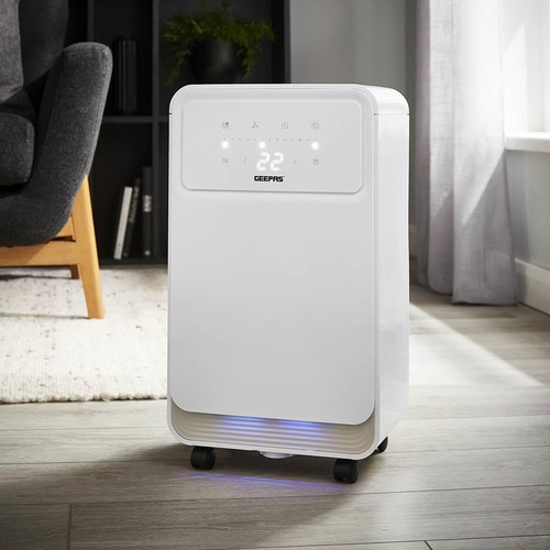 GEEPAS 12L/Day Dehumidifier Mould Moisture Damp Extraction Laundry Drying 39dB