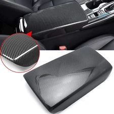 Carbon Fiber Center Console Armrest Box Panel Cover For Honda Accord 2018-2022