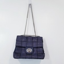 Bolso de Hombro Alma Tonutti Hecho en Italia Tejido Cadena Tonutti Tono Plateado