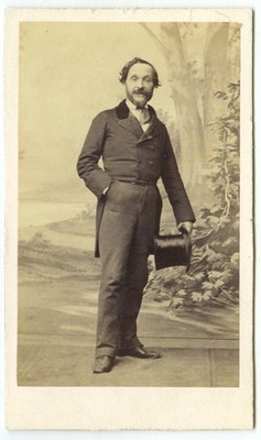 CDV um 1860 Pierre Petit & Trinquart. Philarète Chasles, Literat.