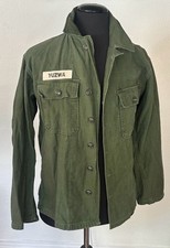 US Army OG-107 Utility Shirt Type I Cotton Sateen Green Vintage