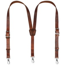 NUTUCH Grain Buffalo Leather Suspender for Men  Vintage Suspenders