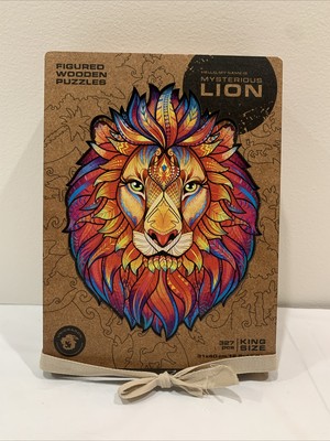 Unidragon Figured Wooden Puzzles Mysterious Lion 327 Pieces/ Complete Set