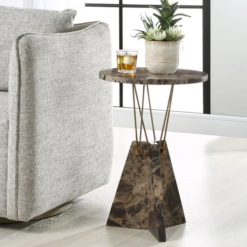 Uttermost Levitate Marble Accent Table - Picture 5 of 5