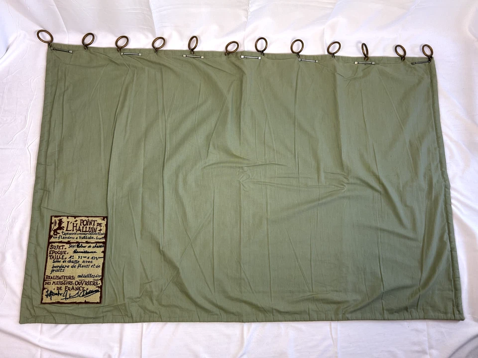 Tapeçaria francesa estilo renascentista "Return From The Hunt" Point De L'Halluin - Imagem 2 de 4