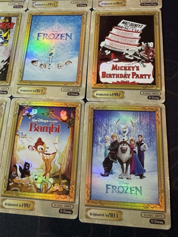 Disney Character Collection 12 x Cards Full Art Manga Card Fun Licensed CCG - Image 4 of 4