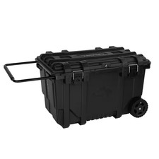 Black Large 37 In. Heavy Duty Rolling Toolbox With Tool Tray And Keyed Lock Black Large 37 In. Heavy Duty Rolling Toolbox With Tool Tray And Keyed Lock