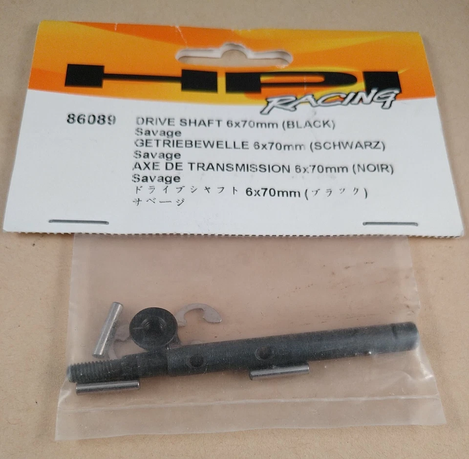 Piezas de camión de radiocontrol HPI Racing 86089 Savage 21 6x70 mm eje de transmisión Foto 2 de 3