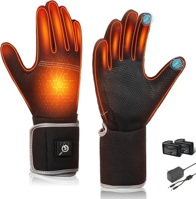 Savior Heated Glove Liners,Electric Heated Thin Gloves W/ Remaining Power