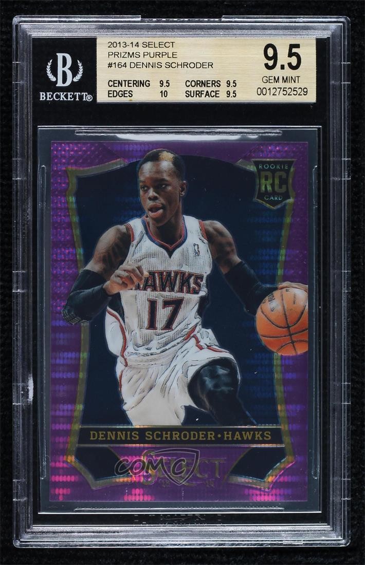 2013 Panini Select Purple Prizm 21/99 Dennis Schroder #164 BGS 9.5 GEM MINT hs9