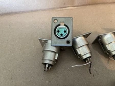 (8) Switchcraft D3F 3-Pin Female XLR Panel/Chassis Mount Connector-used/vintage