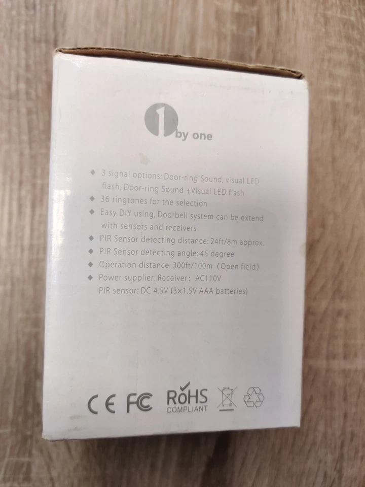 Wireless Driveway Alert Doorbell Kit 1BYONE - Image 2 of 4