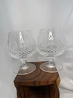 2 Waterford Crystal Colleen Pattern Brandy snifters Vtg Pair old gothic mark