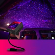 USB Car Roof Star Projector Night Light, 2 Colors-3 Lighting Modes, Portable ...