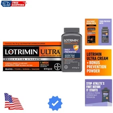 Ultra, One Week Athlete's Foot Cream, 1.1 Oz Tube with Daily Prevention, Medi...