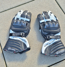 Vanucci Motorradhandschuhe Donna Lady L, schwarz weiß, wie neu