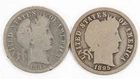 1895 1895-S Barber Dimes Silver 10c Lot of 2