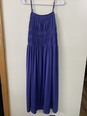 knee length dresses for ladies GAP Women Tropical Grey Rayon Jersey High Neck Panel Maxi Dress