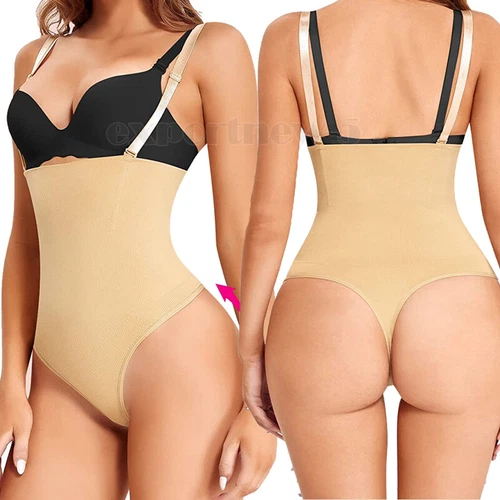 Women Shapewear Bodysuit Waist Trainer Tummy Control Underbust Full Body Shaper - Picture 40 of 47