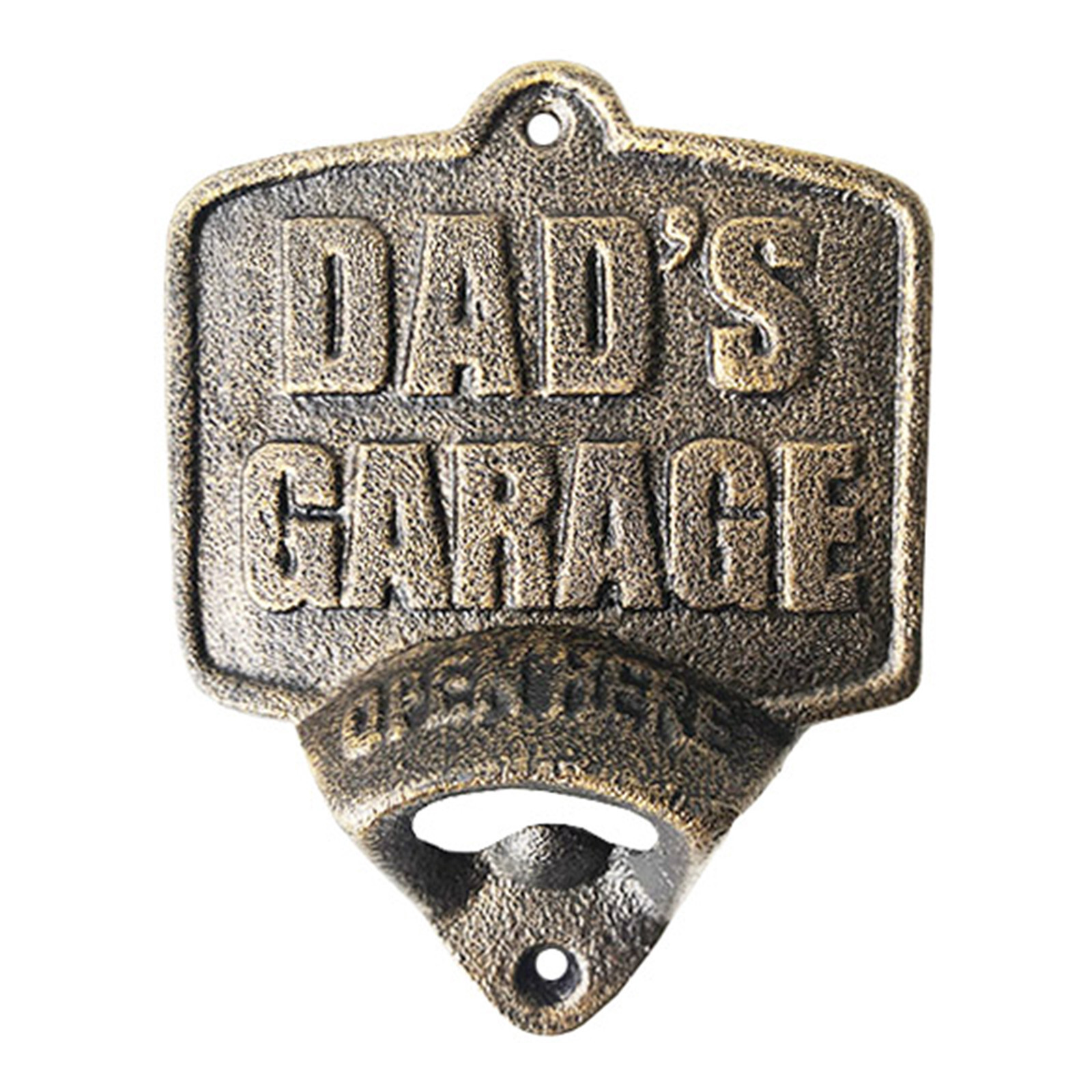 Beer Bottle Opener Wall Mounted Gift For Him Cast Iron Novelty Gift Dad's Garage