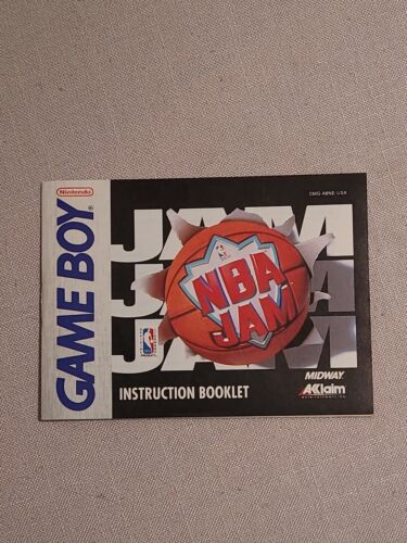 NBA Jam (Nintendo Game Boy, 1994) MANUAL ONLY.  - Picture 1 of 6